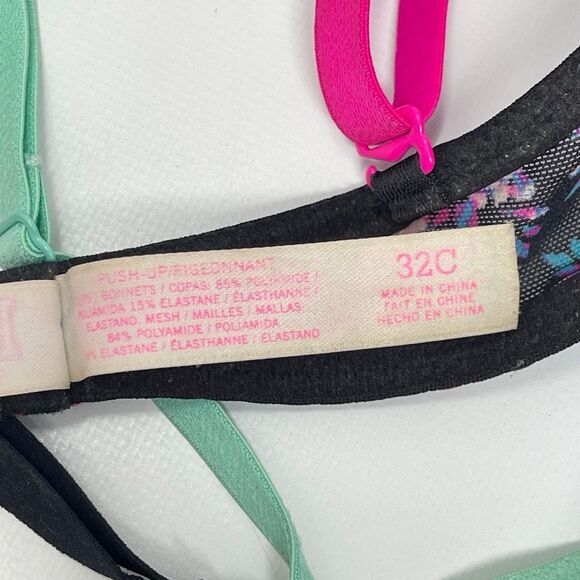 Victoria’s Secret Lot of 4 Bras Push Up Demi Lace Multicolor Women’s Size 32C - Picture 9 of 13